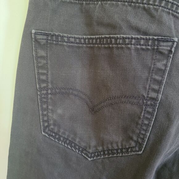 Men's Levi's 505 Regular Fit Straight Leg Jeans - 33 x 34 - Classic Gray Denim - Picture 8 of 10